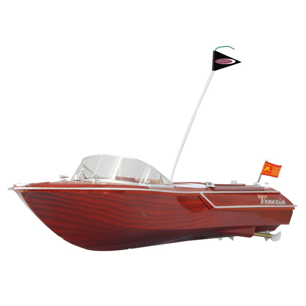 Jamara Boot Ferngesteuert Holzoptik 40Mhz RC Kinder Spielzeugboot Motorboot 