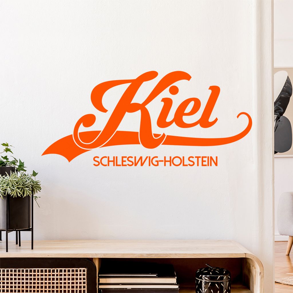 Kiel Schleswig-Holstein Wandtattoo Wandaufkleber Wall Sticker - Dekoration, Küche, Wohnzimmer, Schlafzimmer, Badezimmer