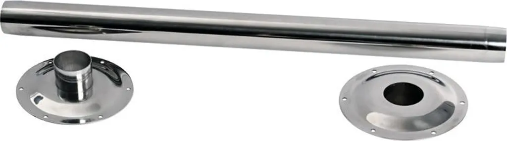 Pied de table acier VA 670 mm haute résistance avec platine de fixation