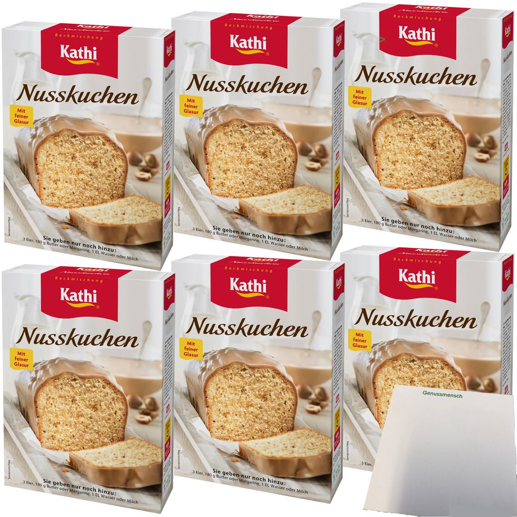 Kathi Backmischung für Nusskuchen mit Glasur 6er Pack Produktbild 