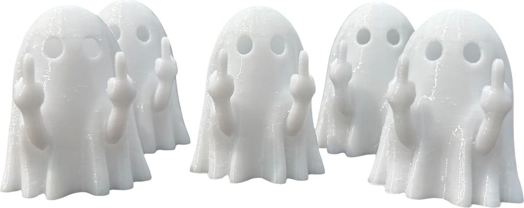 Halloween-Fingerpuppen, Spielzeug, Finger-Flip-Off-Geisterfiguren, süße Mittelfinger-Geisterstatue, Scherzgeschenke für Süßes oder Saures, Par...