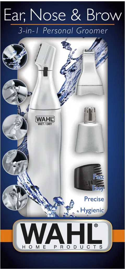 Wahl Ear, Nose & Brow 3-In-1 precision trimmer Silver - 4