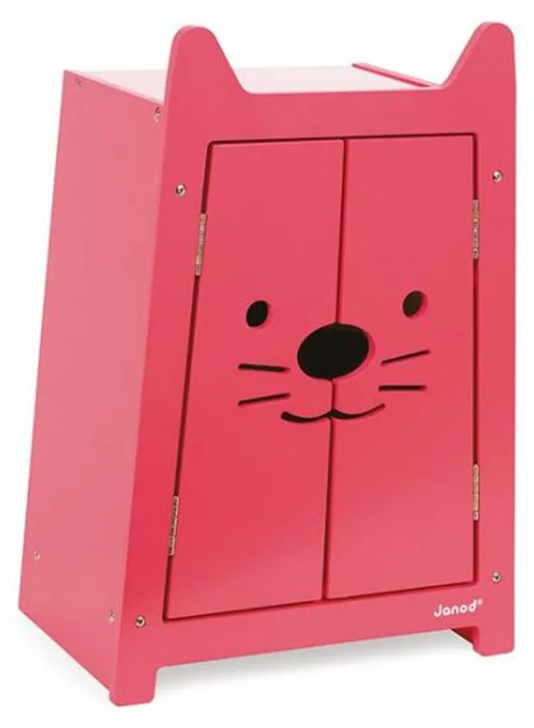 Penderie en bois pour poupée Janod Babycat, meuble de rangement de 48cm