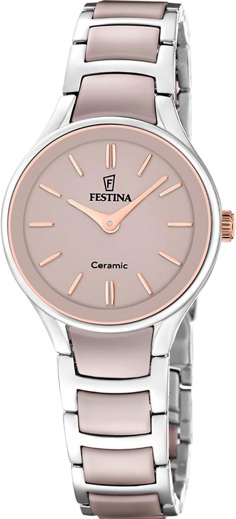 Festina F20752/2 Damen-Armbanduhr Stahl/Keramik Roséfarben Produktbild 
