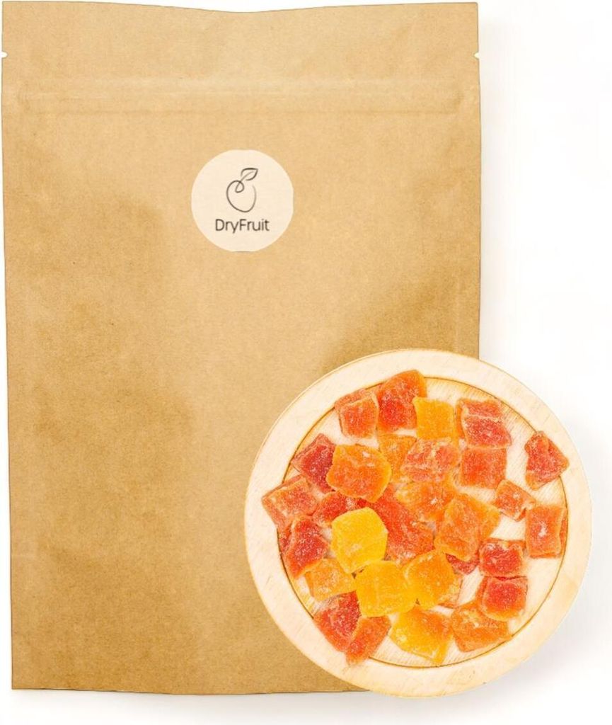 Papaya getrocknet, gezuckert, gehackt 1Kg
