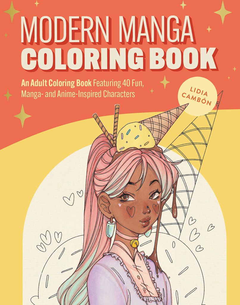 Modern Manga Coloring Book – Lingua: Inglese