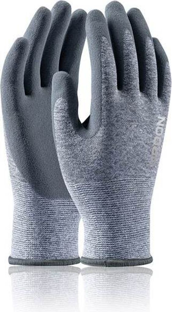 NATURE TOUCH getauchte Arbeitshandschuhe, Größe 10, grau