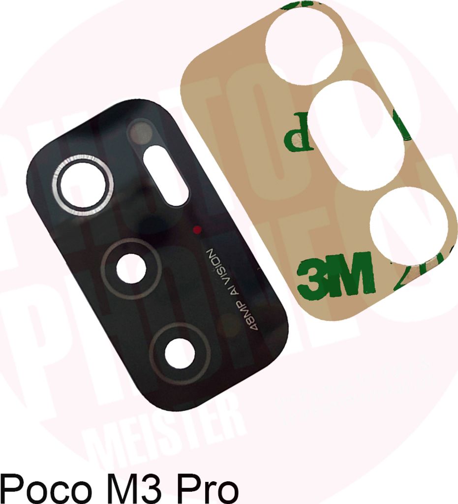 Xiaomi Poco M3 Pro Kamera Linse Glas Camera Glass Lens + Kleber Neu