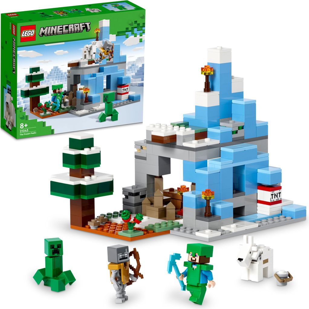 LEGO 21243 Minecraft Snowy Peaks Jeu de construction avec Image du produit 