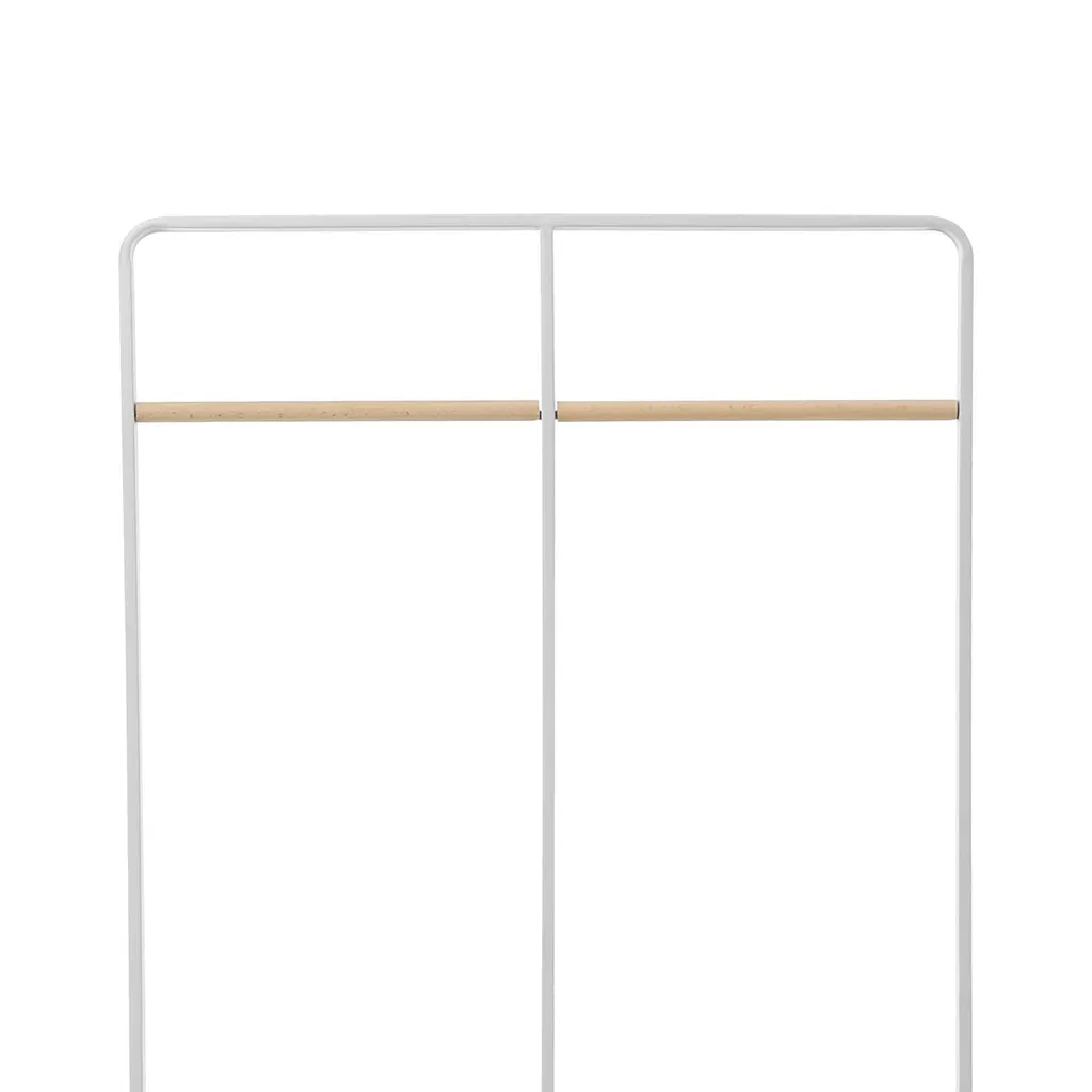 Porte-manteau double rangée 163cm avec structure d'angle gain de place