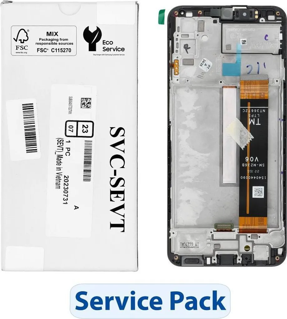 Écran LCD Samsung Galaxy M23 5G M236B Service Pack GH82-28487A Origine