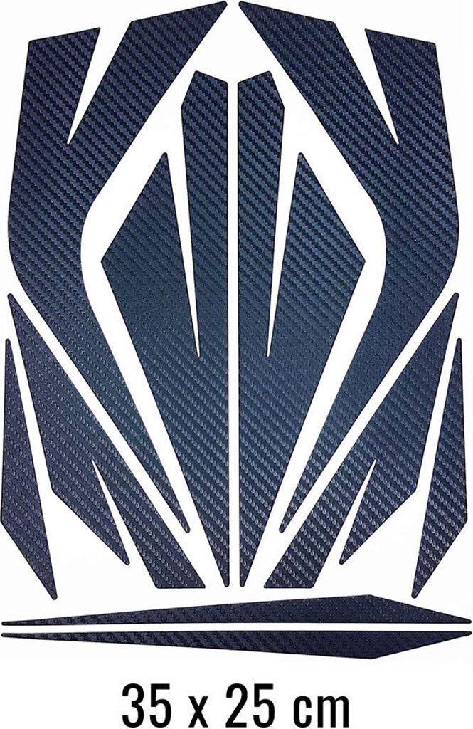 Dekorations-Kit Friesen Carbon, Groß