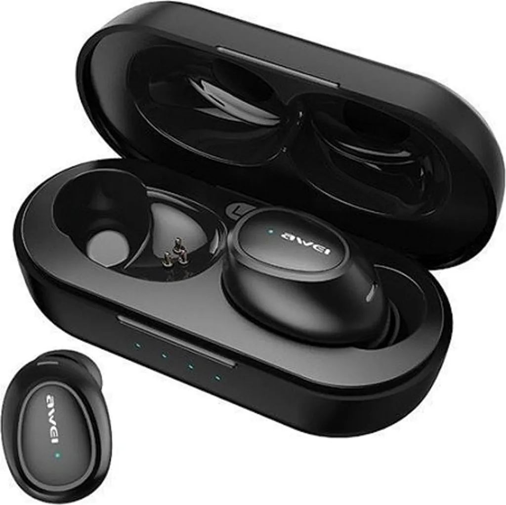 Awei Bluetooth headphones 5.0 T16 TWS + dock station black