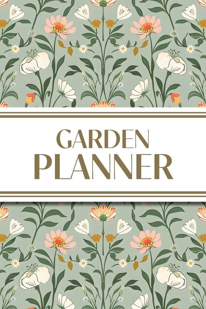 Garden Planner (Cottagecore Spring Mirrored Pattern)
