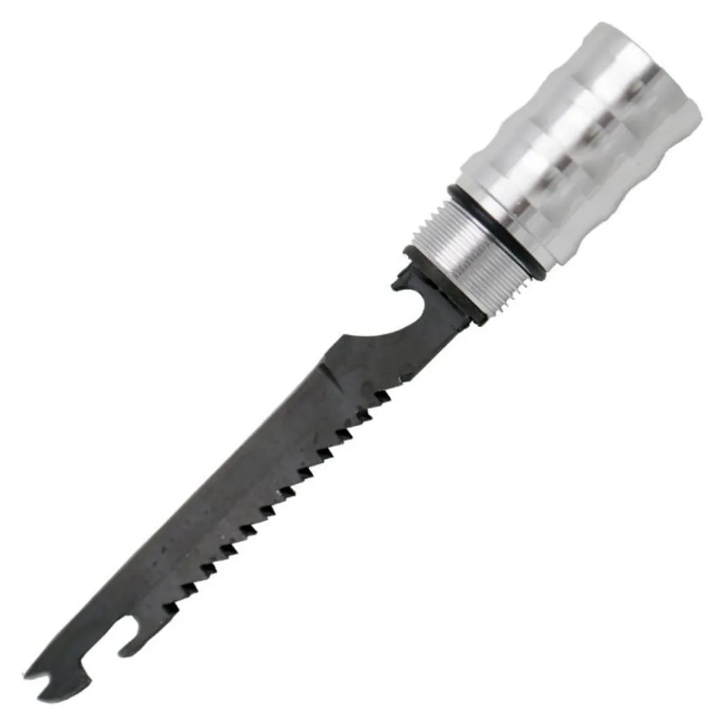 Pelle de survie robuste avec lame dentelée et manche antidérapant 60cm