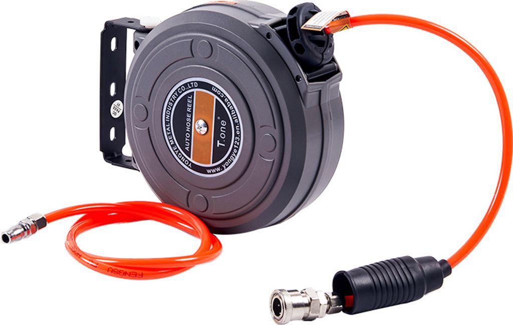 6mm Automatisch einziehbare Schlauchtrommel Autowaschanlage Gartenbewässerung Wasserschlauch Halterung Wandmontage Hochdruck Wasserrohre Rollentro...
