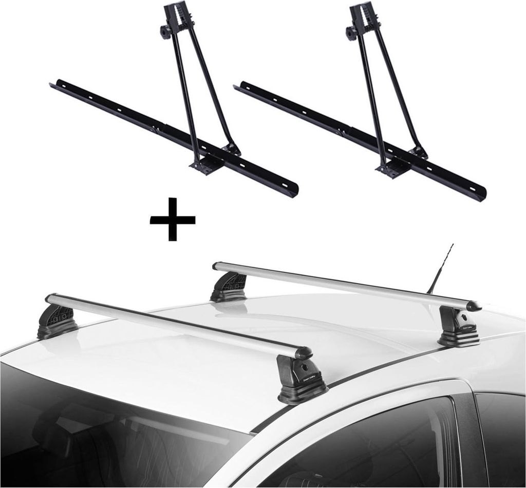 2x Fahrradträger ORION + Dachträger VDP EVO ALU kompatibel mit Citroen C6 4 Türer 2005-2012