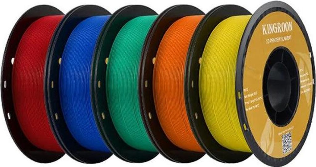 KINGROON PETG 3D-Drucker Filament 1,75 mm 5kg Hohe Festigkeit Blasenfrei Leicht zu Drucken Umweltfreundlich Präzise & Glatte Drucke