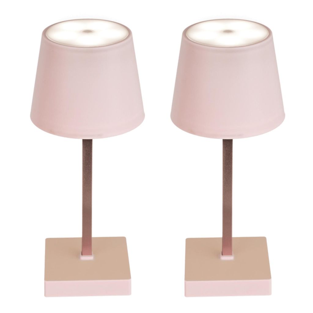 2er Set Tischleuchte mit Touchfunktion Warmweiß USB Produktbild 