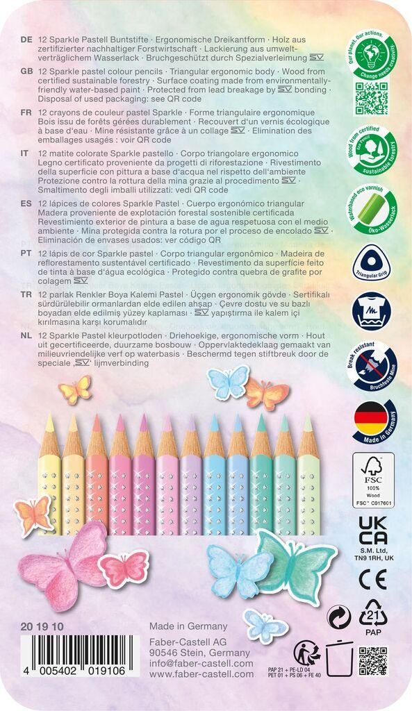 Faber-Castell 111260 - Set de crayons de couleur Castle, 60 pièces