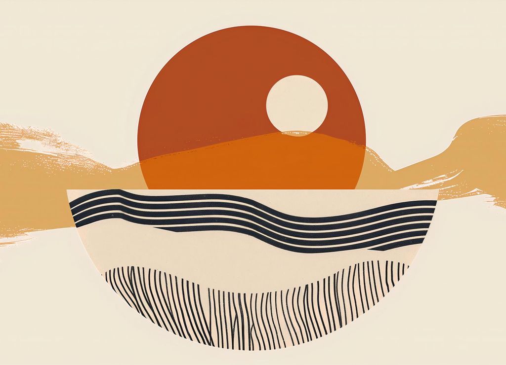 Plakat 18x13cm Halb auf Ganz