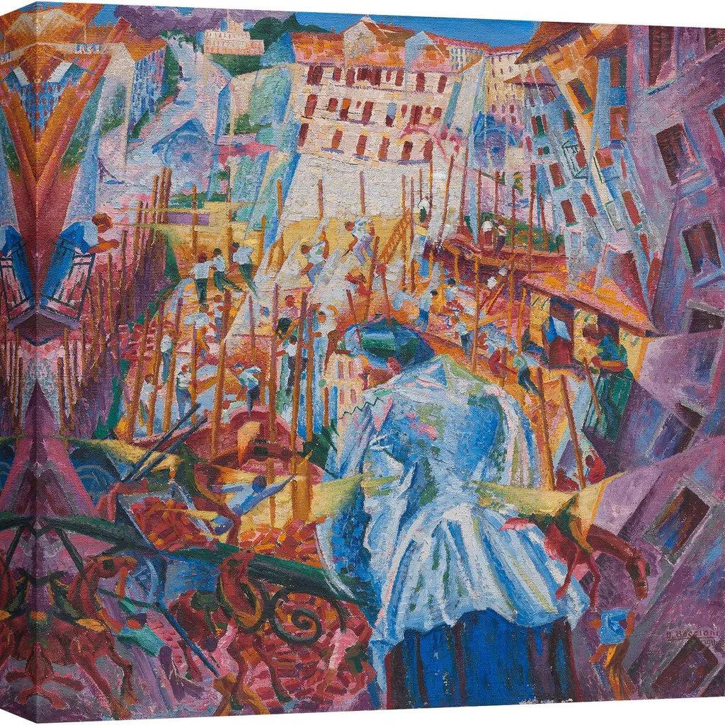 Regalo Originale Quadro Boccioni 40x40 - Arte Futurista su Tela
