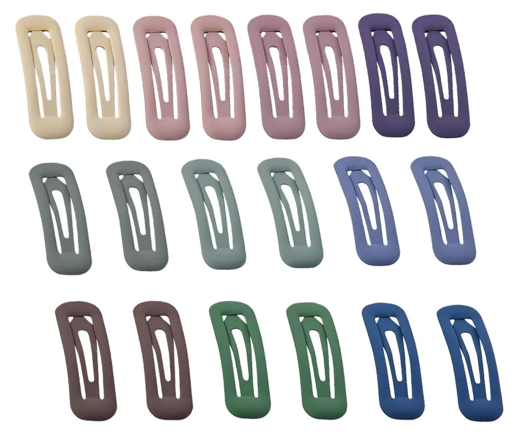 Accessoires Cheveux pour le Quotidien : 20 Barrettes Plates et Mates