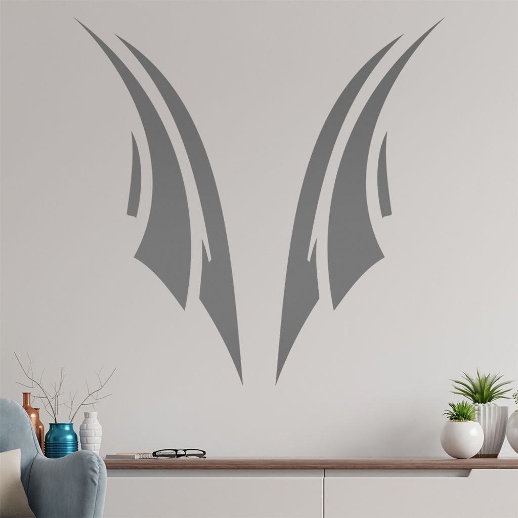 Tribal Dark Wandtattoo in 6 Größen - Wandaufkleber Wall Sticker - Dekoration, Küche, Wohnzimmer, Schlafzimmer, Badezimmer