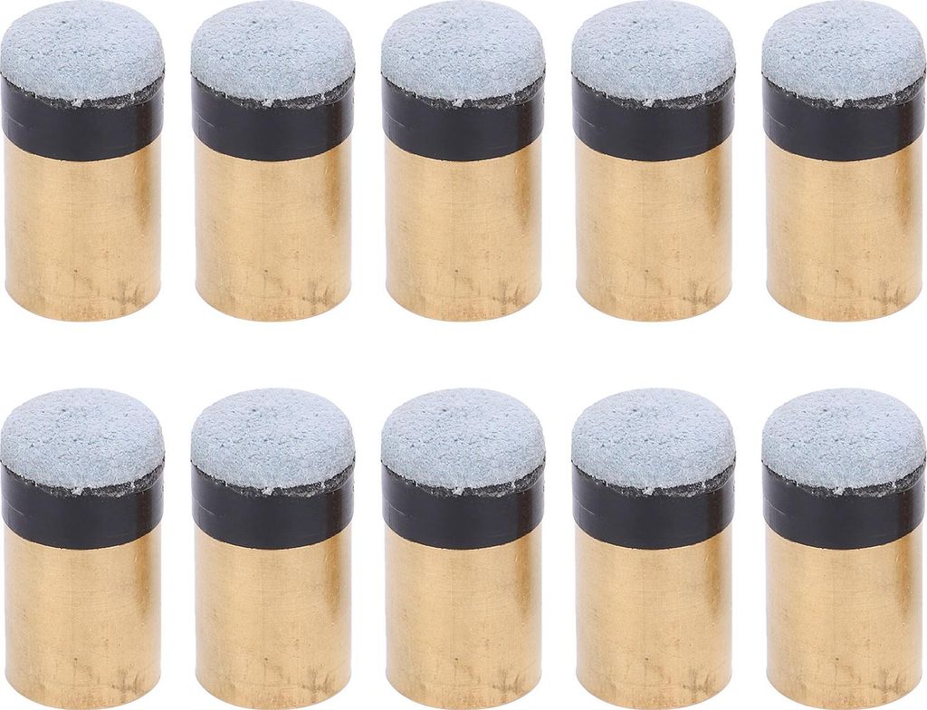 10pcs Billiards Snooker Pool Cue Stange Tipp Ersatzteile CREWON COPPER Kunstleder (11 mm)