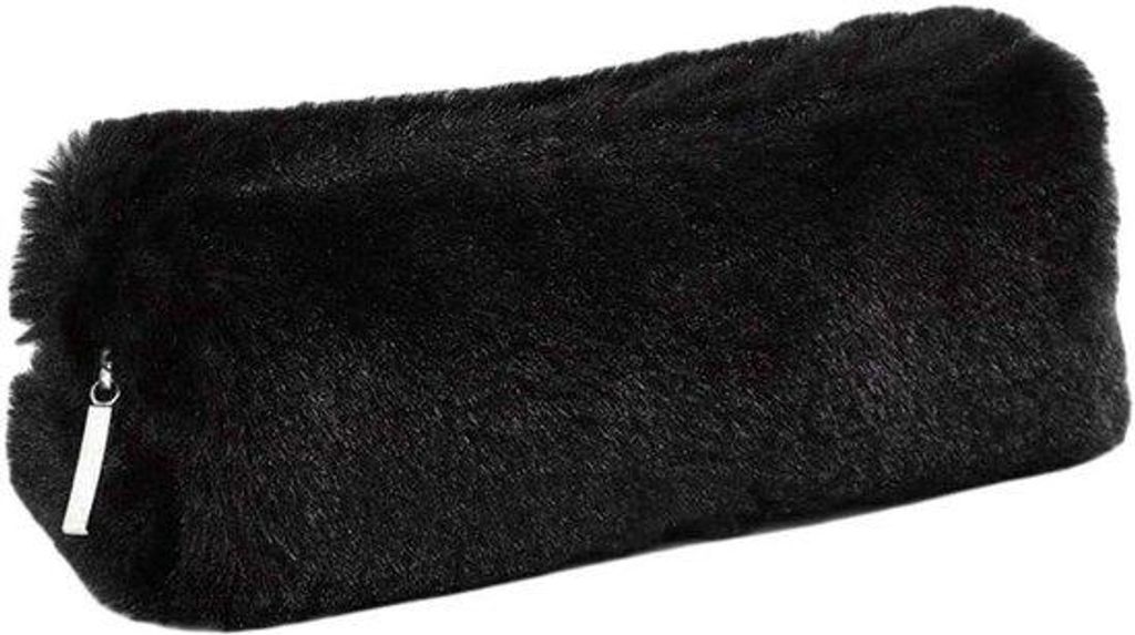 5 Farben Stiftehalterbeutel weiches Mädchen Plüsch Etui Khaki/Grau