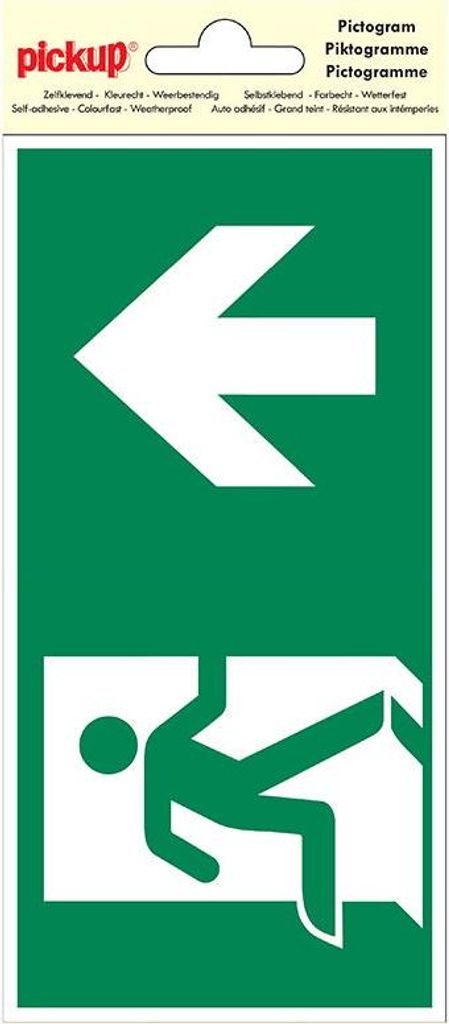 Deko-Piktogramm Notausgang 20x20cm - Pickup