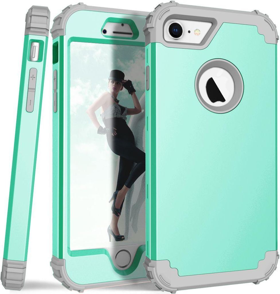 iPhone 8 Hülle, LaimTop Heavy Duty 3 in 1 Hybrid Hart PC Produktbild 