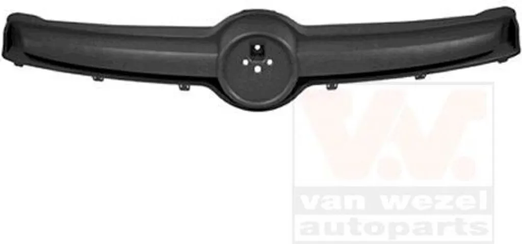 Calandre VAN WEZEL 1607510 robuste en ABS noir pour FIAT Panda 312 et 319