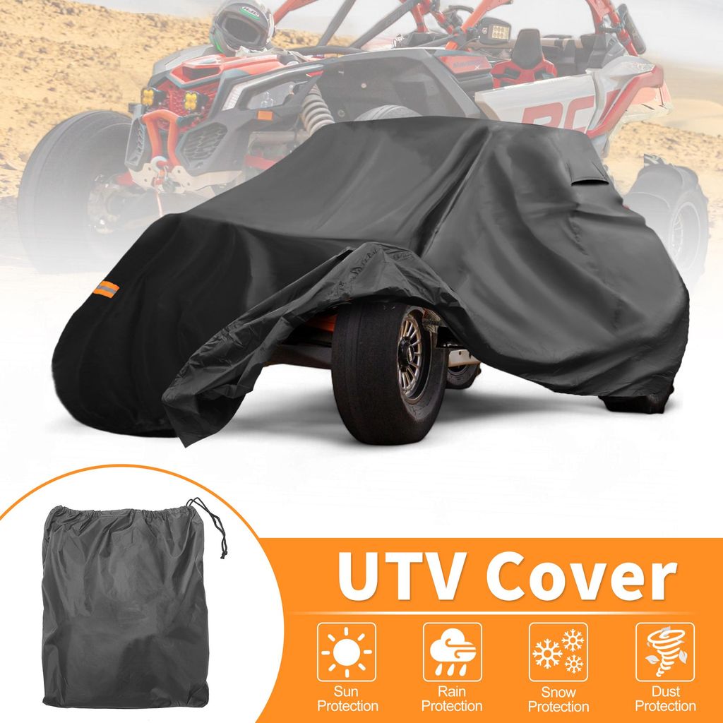 UTV Abdeckung Für Can-Am Maverick X3 RS Turbo 2 Sitzer Wasserdichte Side By Side Abdeckung Für Can-Am Maverick X3 X RS Turbo RR Regen Schutz 210D...