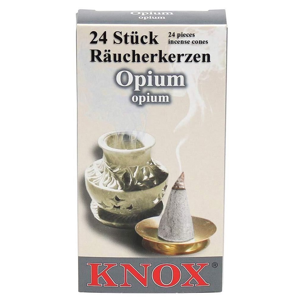 KNOX - 3er Set Räucherkerzen Räucherkegel Gr. M - Opium