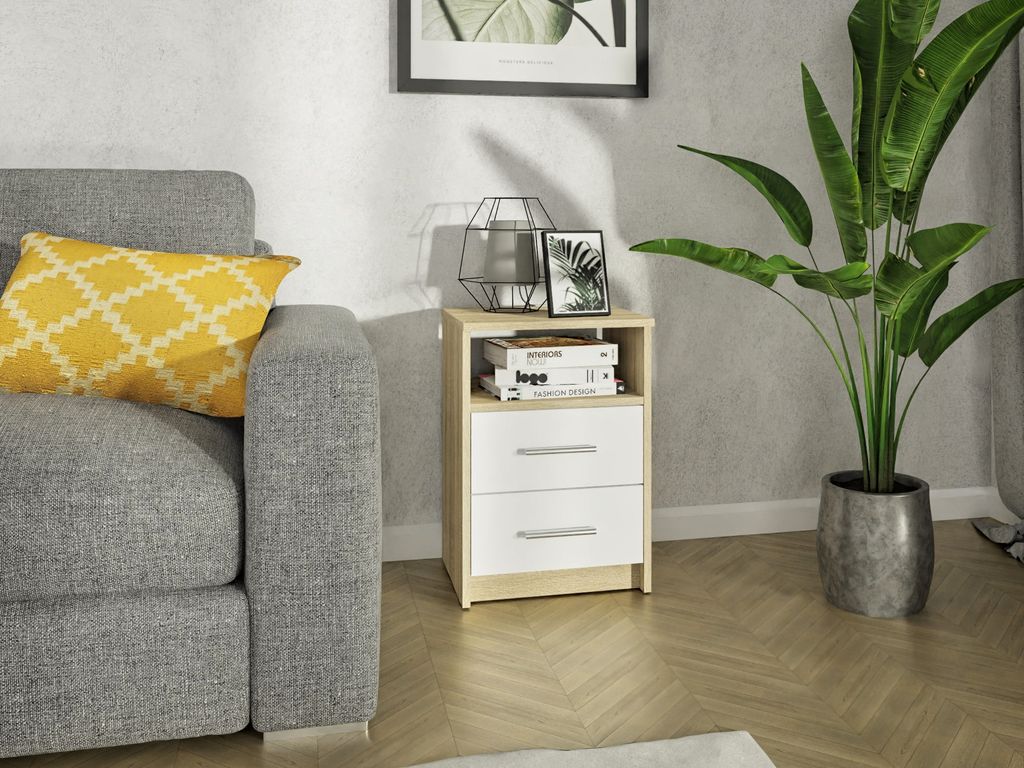 MATKAM Nachttisch in klassischer Optik | H/B/T 58,5 x 40 x Produktbild 4