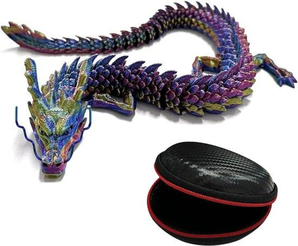 Dragon de Décoration Aquarium 3D Souple Noir - Anti-Blessure pour Poisson