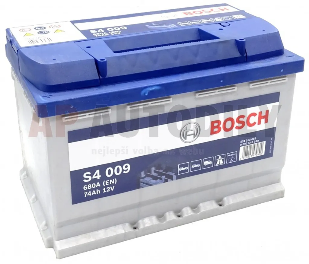 Batterie Bosch S4009 74Ah technologie PowerFrame haute performance