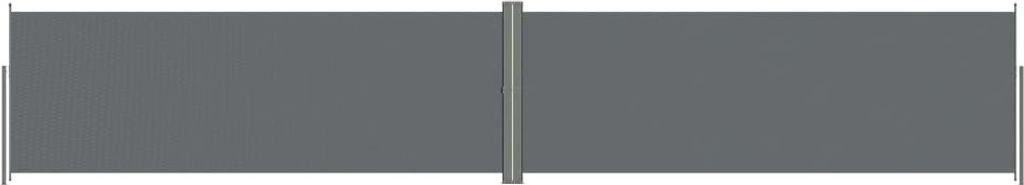 vidaXL Marquise latérale extensible Anthracite 180x1000 cm Image du produit 