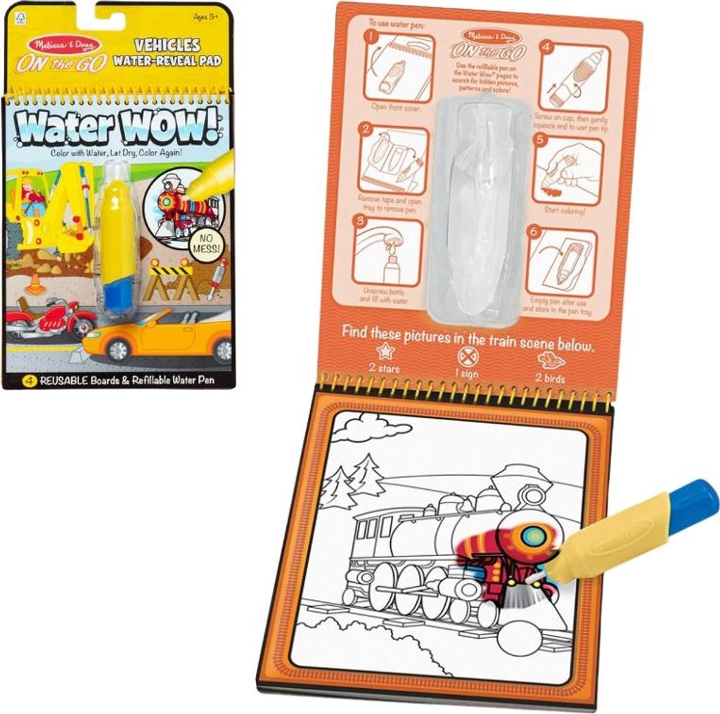 Melissa & Doug - Water WOW! Fahrzeuge Produktbild 