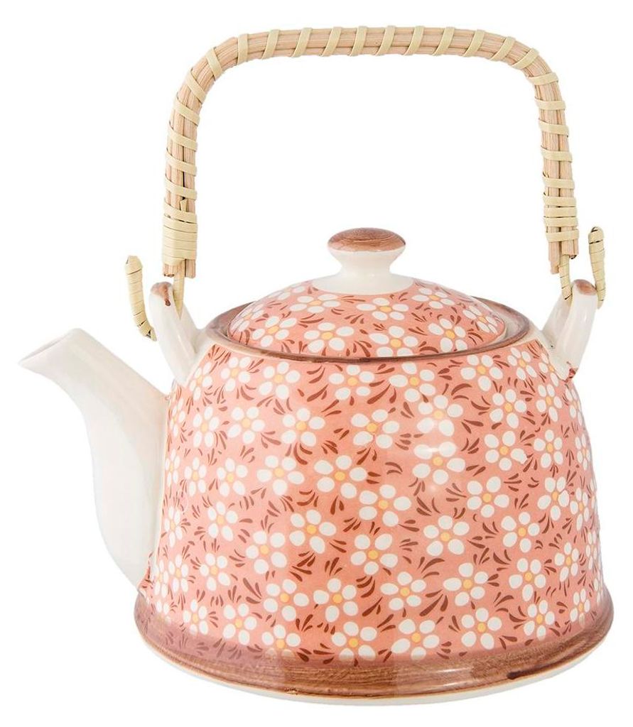 Clayre & Eef Théière avec filtre 700 ml rose Céramique Image du produit 