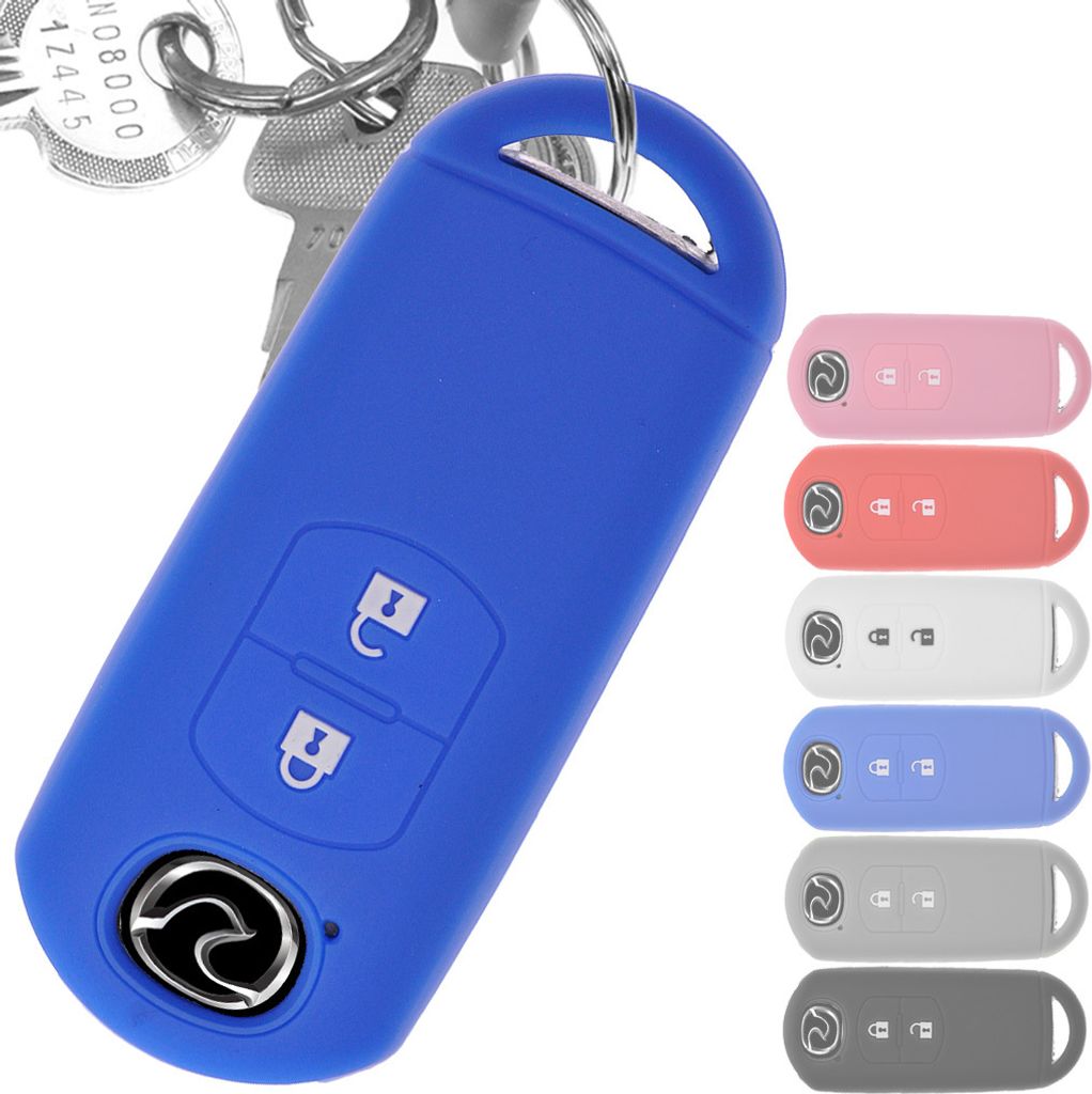 Auto Schlüssel Silikon Schutz Hülle Blau kompatibel mit Produktbild 