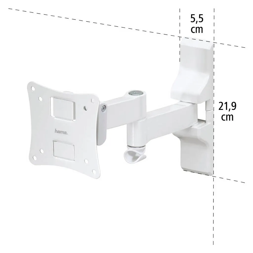 Support TV mural orientable 180° pour écran LCD LED de 10 à 26 pouces - 8