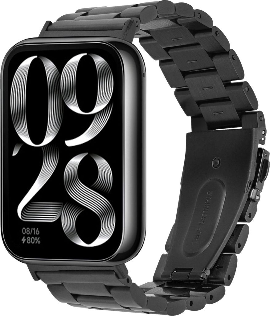 kwmobile Edelstahl Uhrenarmband kompatibel mit Xiaomi Smart Band 8 Pro / Band 9 Pro / Redmi Watch 5 / Redmi Watch 4 Ersatz Armband - Ersatzarmband ...