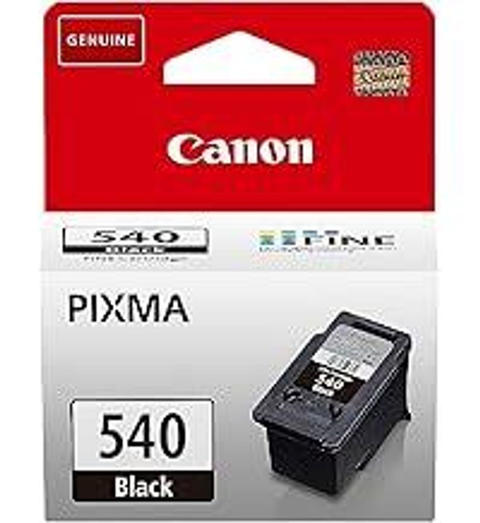 Canon Tinte - PG-540 Original Druckerpatrone Schwarz - Druckt bis zu 180 A4-Seiten (1 x Patrone) - Kompatibel PIXMA Druckern