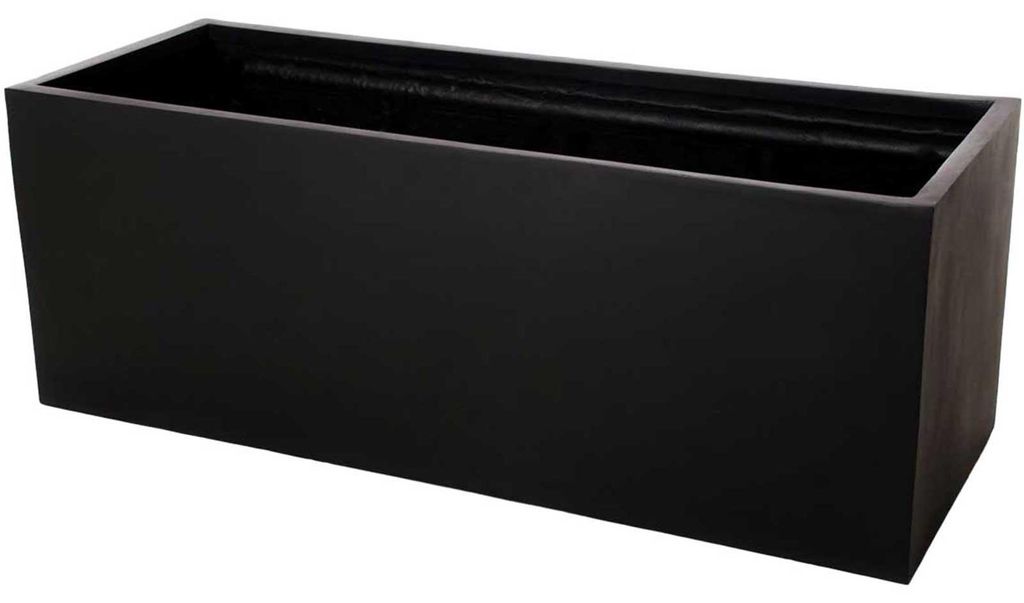 VIVANNO Pflanztrog Fiberglas MAXI Kasten, Anthrazit matt - Produktbild 