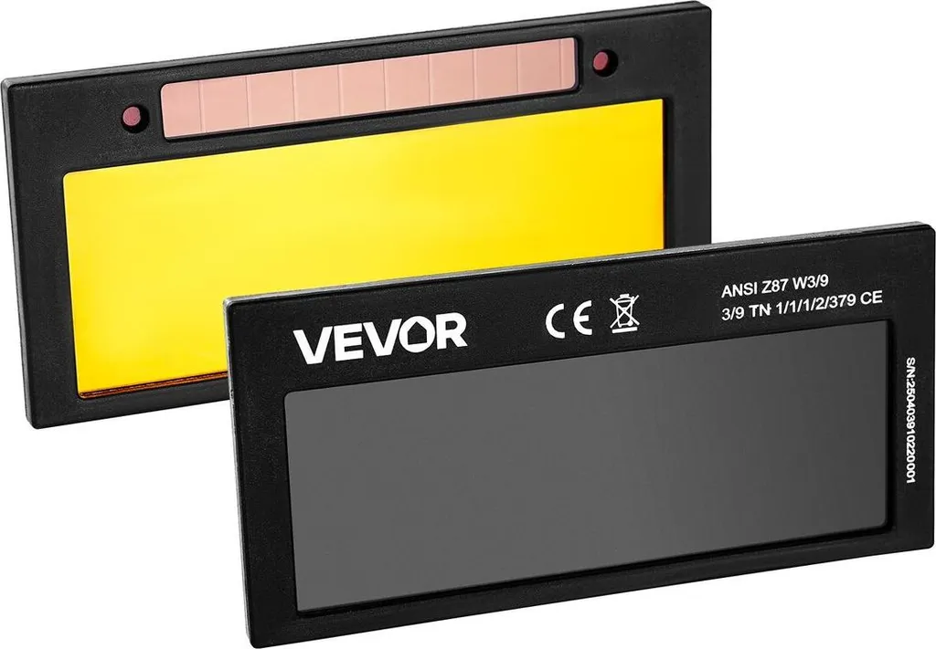 Visière de soudage automatique 108x51mm idéale pour travaux TIG et MMA