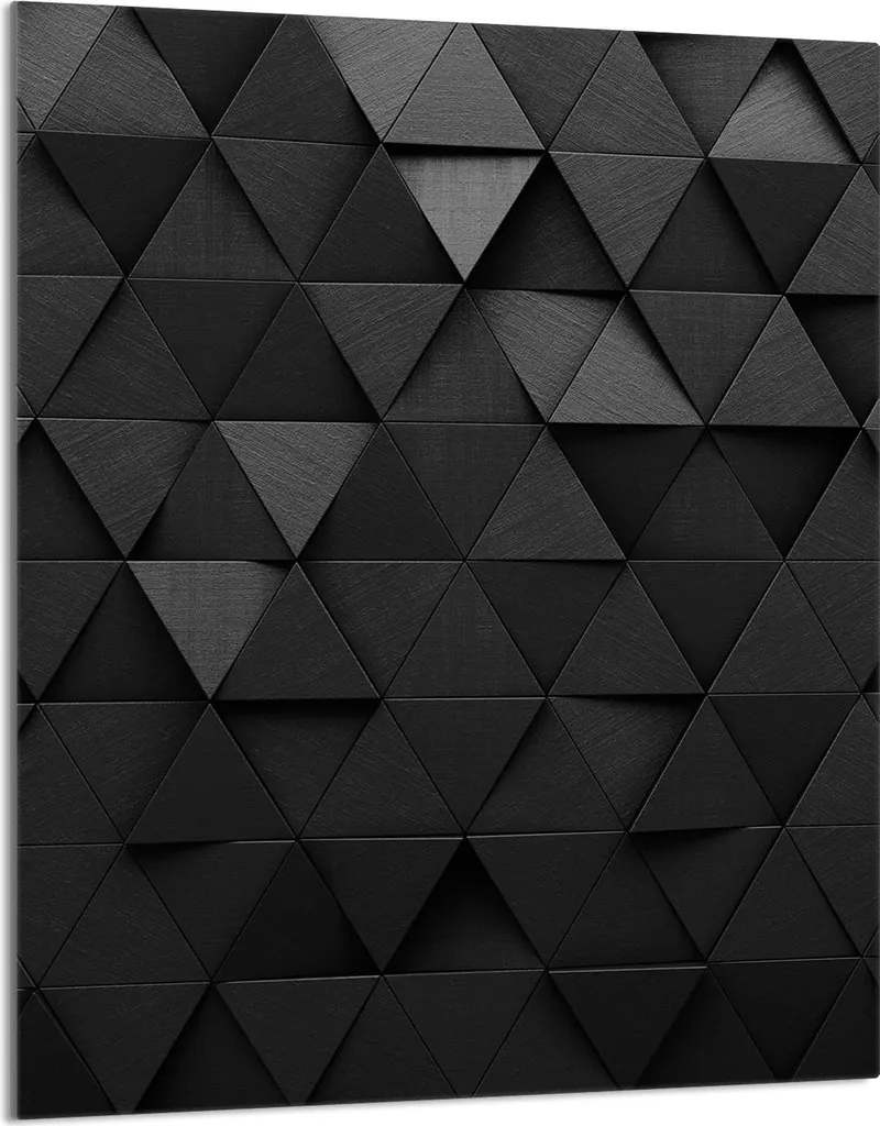 Piastra copriforno 40x52 Coperchio per piano cottura in ceramica Paraspruzzi Piastra in vetro Tagliere decorativo, motivo nero