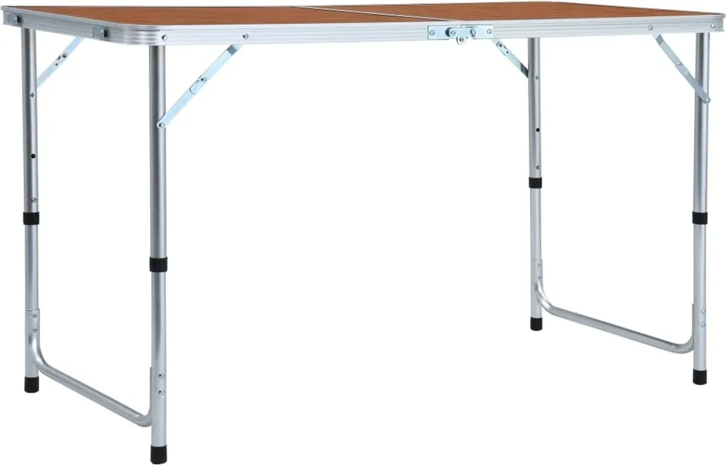 Table de camping pliante en aluminium 120 x 60 cm - Modèle Ultra-Léger