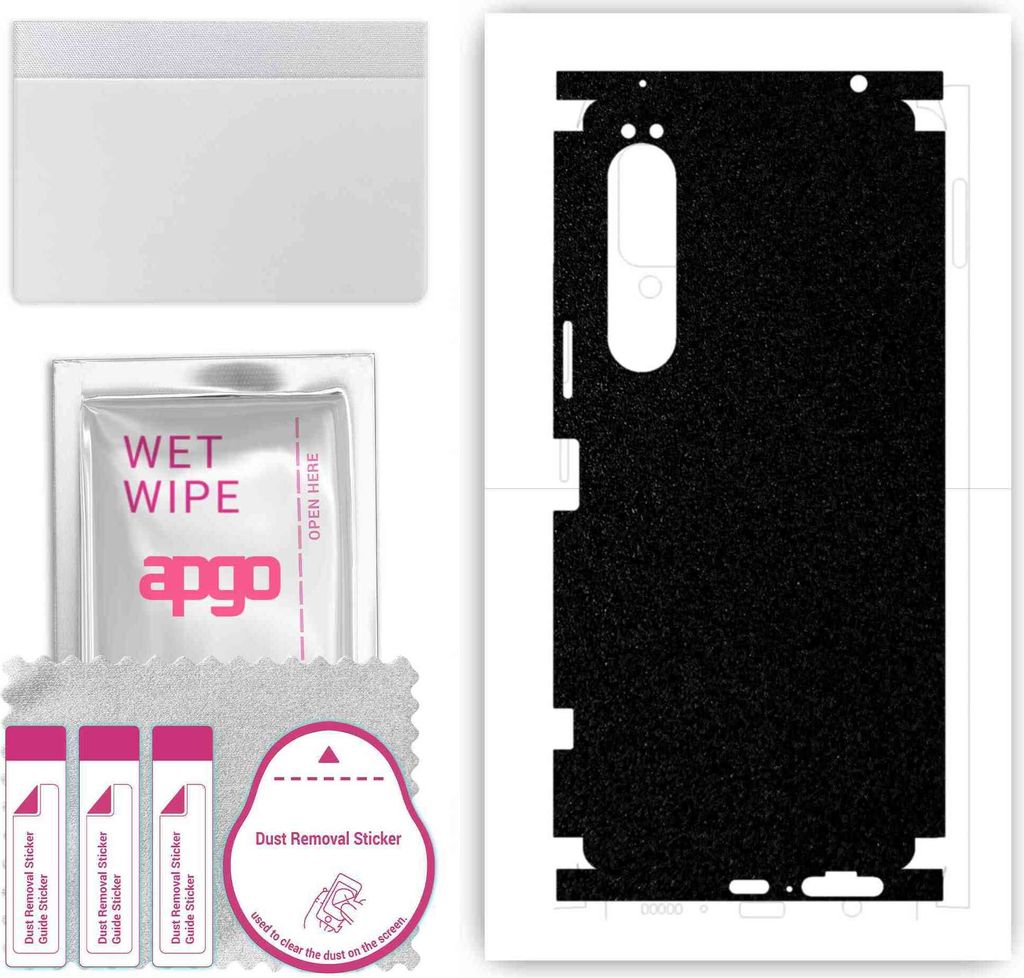 apgo Rückseite + Seiten Schutzfolie, Skin, kompatibel mit Sony Xperia 1 IV, Hinten Displayschutzfolie aus Vinylfolie, kratzfest, einfache Montage ...